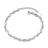 Moissanite Tennis Bracelet S925 Silver Diamonds Wave Bracelet
