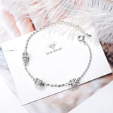 Moissanite Full Diamond Beads Bracelet 925 Silver Wedding Jewelry