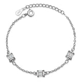 Moissanite Full Diamond Beads Bracelet 925 Silver Wedding Jewelry