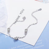Moissanite Full Diamond Beads Bracelet 925 Silver Wedding Jewelry