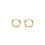 925 Silver 14K Twist Ring Stud Earrings Wedding Jewelry