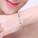 Amethyst Gemstone S925 Silver Bracelet for Women