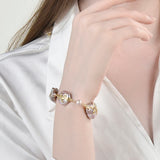 Big Baroque Pearl Bracelet Geometric Irregular Bracelet Jewelry For Wedding