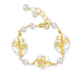 Big Baroque Pearl Bracelet Geometric Irregular Bracelet Jewelry For Wedding