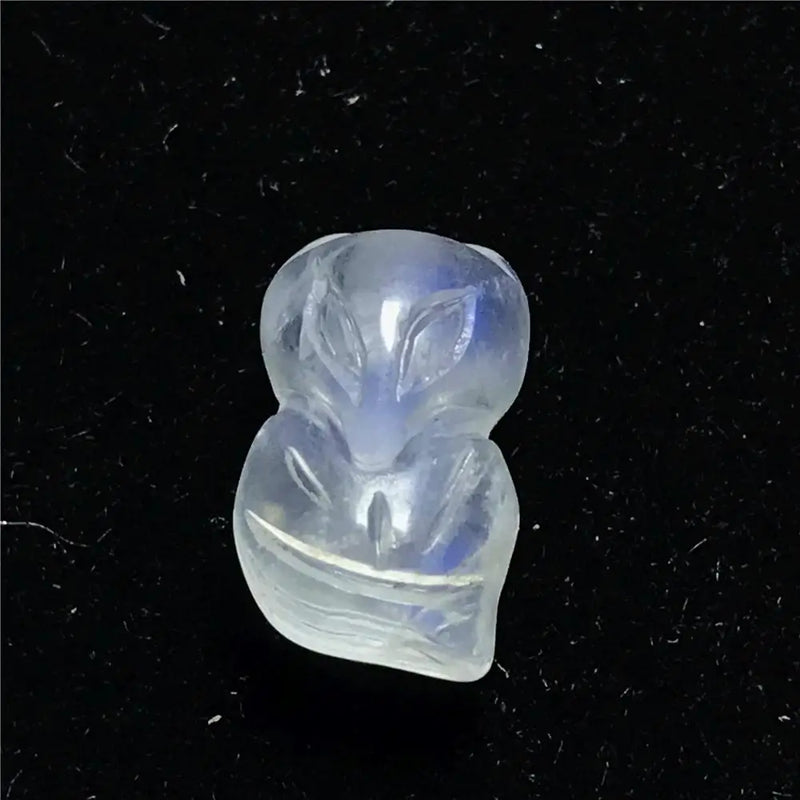 Fox Carved Moonstone Pendant 11x7mm Beads Healing Luck Gift Stone Jewelry