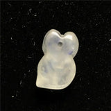 Fox Carved Moonstone Pendant 11x7mm Beads Healing Luck Gift Stone Jewelry