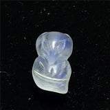 Fox Carved Moonstone Pendant 11x7mm Beads Healing Luck Gift Stone Jewelry