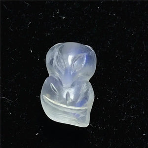 Fox Carved Moonstone Pendant 11x7mm Beads Healing Luck Gift Stone Jewelry