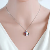 Freshwater Pearl Pendant Necklace 925 Silver for Women Party