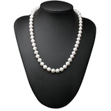 Real Freshwater Pearl Necklace Women, 925 Silver Anniversary Gift