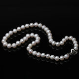 Real Freshwater Pearl Necklace Women, 925 Silver Anniversary Gift