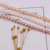 Natural Freshwater Pearl Beads Round Loose Pearls Bead DIY Jewelry Making