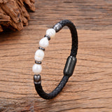 Real Natural Freshwater Pearl Charm Leather Bracelet Women Wedding Jewelry