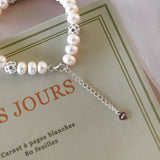 Natural Freshwater Pearl Bracelet Bangles 925 Sterling Silver Jewelry