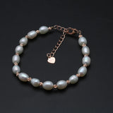Freshwater Pearl Bracelet for Women, Adjustable Femme Bracelet