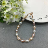 Freshwater Pearl Bracelet for Women, Adjustable Femme Bracelet