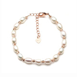 Freshwater Pearl Bracelet for Women, Adjustable Femme Bracelet