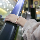 Colorful Freshwater Pearl Bracelet for Women, Layer Charm Bracelet