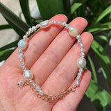 Baroque Pearl Beaded Strand Bracelets Wedding Jewelry