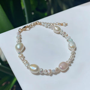 Baroque Pearl Beaded Strand Bracelets Wedding Jewelry