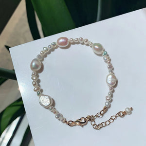 Baroque Pearl Beaded Strand Bracelets Wedding Jewelry