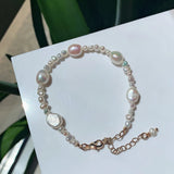 Baroque Pearl Beaded Strand Bracelets Wedding Jewelry