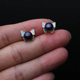 Natural Freshwater Pearl Earrings 925 Sterling Silver Girl Birthday Gift