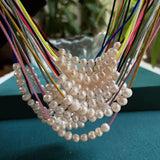 Freshwater Pearl Necklace for Women Girls Wedding Jewelry