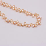 Natural Freshwater Pearl Oval Rice Beads Seven Hole Loose Pearls DIY Jewelry