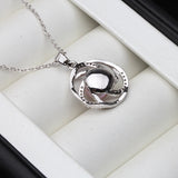 Freshwater Pearl Pendant 925 Sterling Silver Necklace