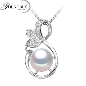 Freshwater Pearl Pendant, 925 Silver Necklace, Girl Gift