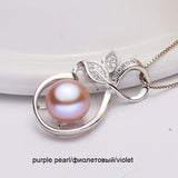 Freshwater Pearl Pendant, 925 Silver Necklace, Girl Gift