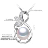 Freshwater Pearl Pendant, 925 Silver Necklace, Girl Gift