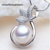 Freshwater Pearl Pendant, 925 Silver Necklace, Girl Gift