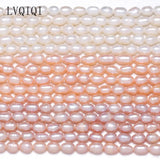Natural Freshwater Pearl Rice Beads Loose Pearls For DIY Jewelry Making