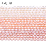 Natural Freshwater Pearl Rice Beads Loose Pearls For DIY Jewelry Making