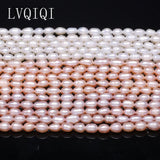 Natural Freshwater Pearl Rice Beads Loose Pearls For DIY Jewelry Making