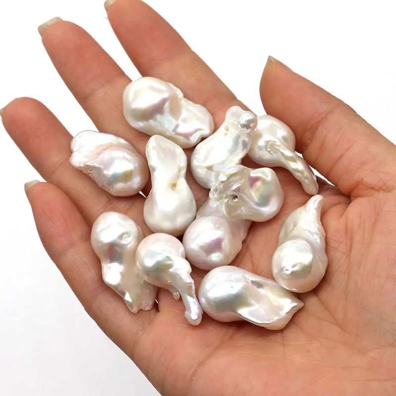 Natural Freshwater Pearls Beads Baroque Irregular No Holes for Jewelry Making