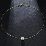 Freshwater Pearls Round Pendant Necklace 925 Sterling Silver