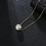 Freshwater Pearls Round Pendant Necklace 925 Sterling Silver