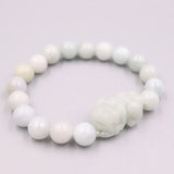 Natural Jade Beads Bracelet 9-10mm Luck Pixiu Dragon Son Bracelet