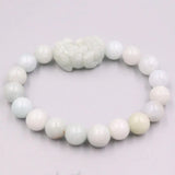 Natural Jade Beads Bracelet 9-10mm Luck Pixiu Dragon Son Bracelet