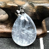 Ocean Aquamarine Crystal Necklace Pendant 21x16x8mm Beads