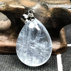 Ocean Aquamarine Crystal Necklace Pendant 21x16x8mm Beads