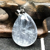 Ocean Aquamarine Crystal Necklace Pendant 21x16x8mm Beads