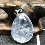 Ocean Aquamarine Crystal Necklace Pendant 21x16x8mm Beads