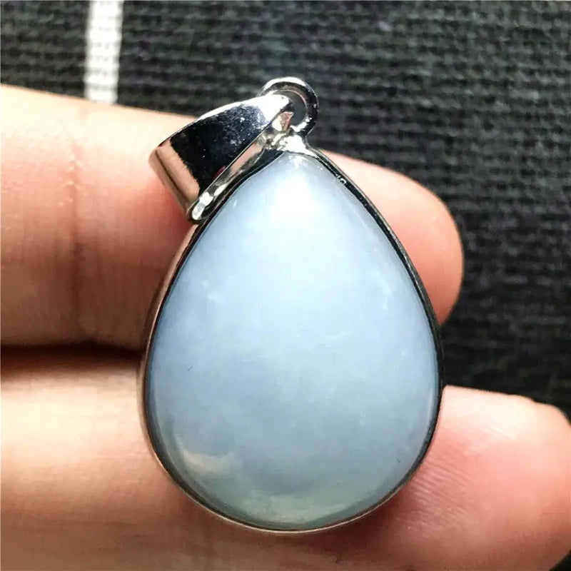 Natural Ocean Aquamarine Pendant Jewelry For Woman Lady Man