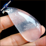 Rose Quartz Crystal Pendant Necklace for Women