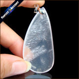 Rose Quartz Crystal Pendant Necklace for Women