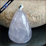 Rose Quartz Crystal Beads Pendant Necklace for Women
